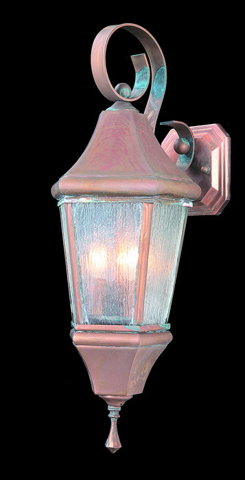 Framburg 8740 RC Normandy Three Light Exterior Wall Mount, Raw Copper Main Image.jpg