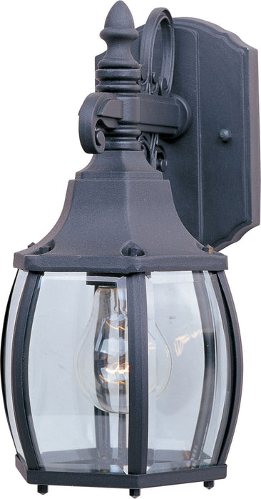 Maxim 1031BK Crown Hill One Light Outdoor Wall Lantern, Black Main Image.jpg