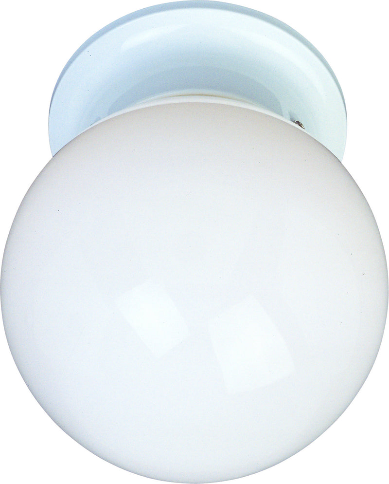 Maxim 5889WTWT Essentials - 588x One Light Flush Mount, White Main Image.jpg