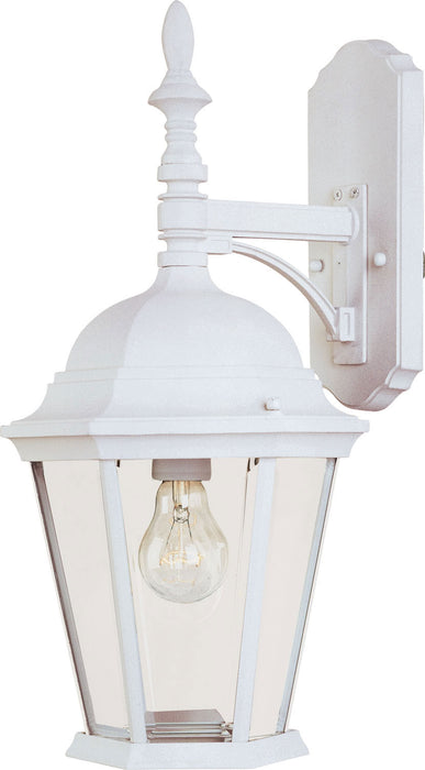 Maxim 1004WT Westlake One Light Outdoor Wall Lantern, White Main Image.jpg