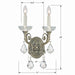 Crystorama 1482-HB-CL-SAQ Majestic Two Light Wall Sconce Historic Brass Alternate Image.jpg