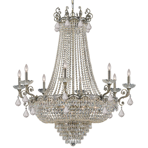 Crystorama 1488-HB-CL-SAQ Majestic 20 Light Chandelier Historic Brass Main Image.jpg