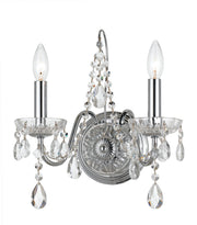 Crystorama 3222-CH-CL-S Imperial Two Light Wall Sconce Polished Chrome Alternate Image.jpg