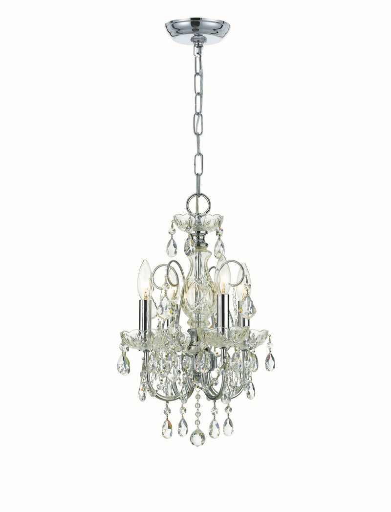 Crystorama 3224-CH-CL-S Imperial Four Light Mini Chandelier Polished Chrome Main Image.jpg