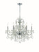 Crystorama 3226-CH-CL-S Imperial Six Light Chandelier Polished Chrome Main Image.jpg