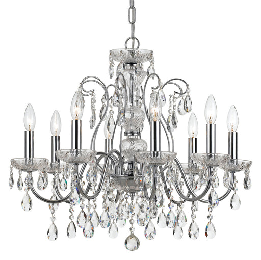 Crystorama 3228-CH-CL-MWP Imperial 12 Light Chandelier Polished Chrome Alternate Image.jpg