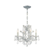 Crystorama 4474-CH-CL-SAQ Maria Theresa Four Light Mini Chandelier Polished Chrome Main Image.jpg