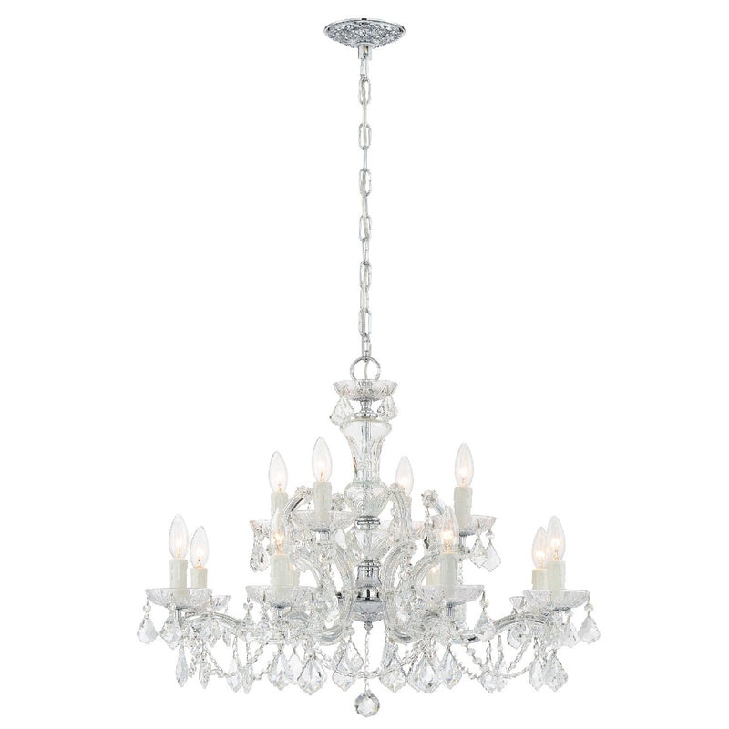 Crystorama 4479-CH-CL-SAQ Maria Theresa 12 Light Chandelier Polished Chrome Alternate Image 2.jpg