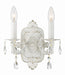 Crystorama 5022-AW-CL-SAQ Paris Market Two Light Wall Sconce Antique White Main Image.jpg