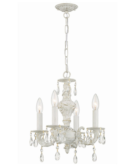 Crystorama 5024-AW-CL-MWP Paris Market Four Light Mini Chandelier Antique White Main Image.jpg