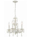 Crystorama 5024-AW-CL-MWP Paris Market Four Light Mini Chandelier Antique White Main Image.jpg