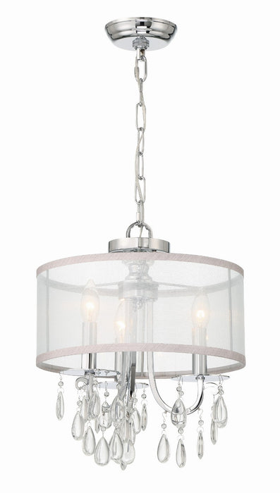 Crystorama 5623-CH Hampton Three Light Mini Chandelier Polished Chrome Alternate Image 4.jpg