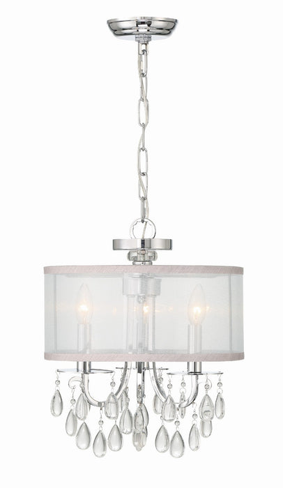 Crystorama 5623-CH Hampton Three Light Mini Chandelier Polished Chrome Main Image.jpg