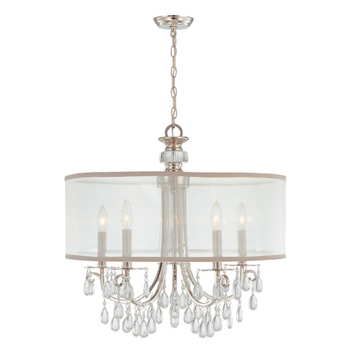 Crystorama 5625-CH Hampton Five Light Chandelier Polished Chrome Alternate Image.jpg