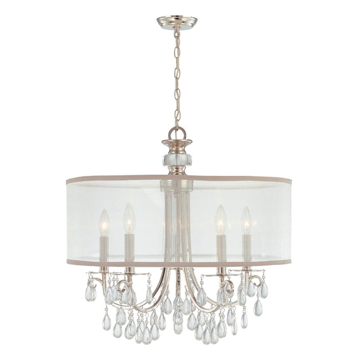 Crystorama 5625-CH Hampton Five Light Chandelier Polished Chrome Alternate Image.jpg