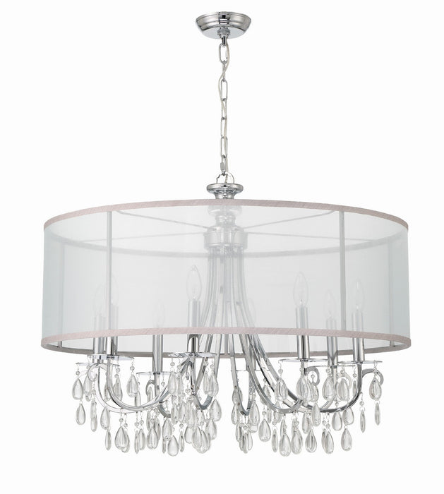Crystorama 5628-CH Hampton Eight Light Chandelier Polished Chrome Alternate Image 4.jpg