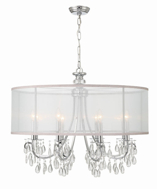 Crystorama 5628-CH Hampton Eight Light Chandelier Polished Chrome Main Image.jpg