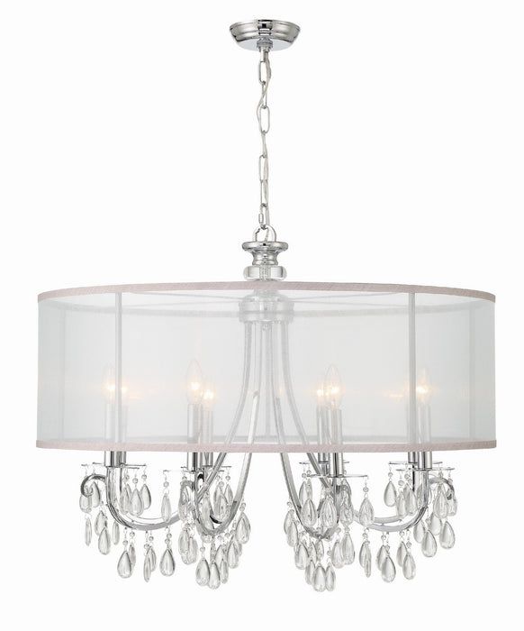 Crystorama 5628-CH Hampton Eight Light Chandelier Polished Chrome Main Image.jpg