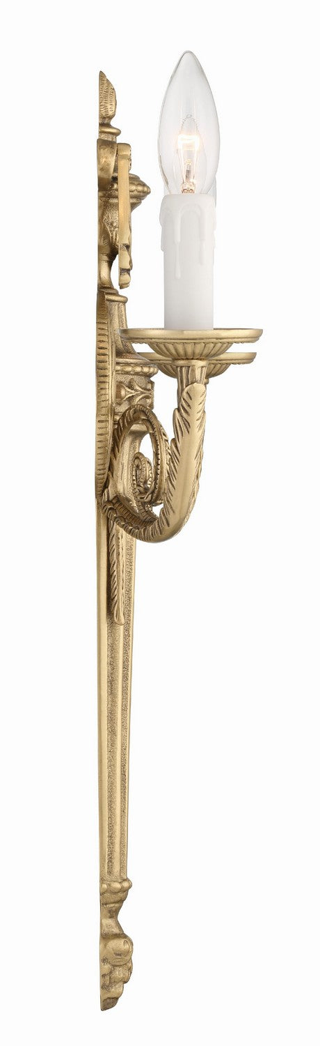 Crystorama 662-MB Cast Brass Wall Mount Two Light Wall Sconce Matte Brass Alternate Image 4.jpg
