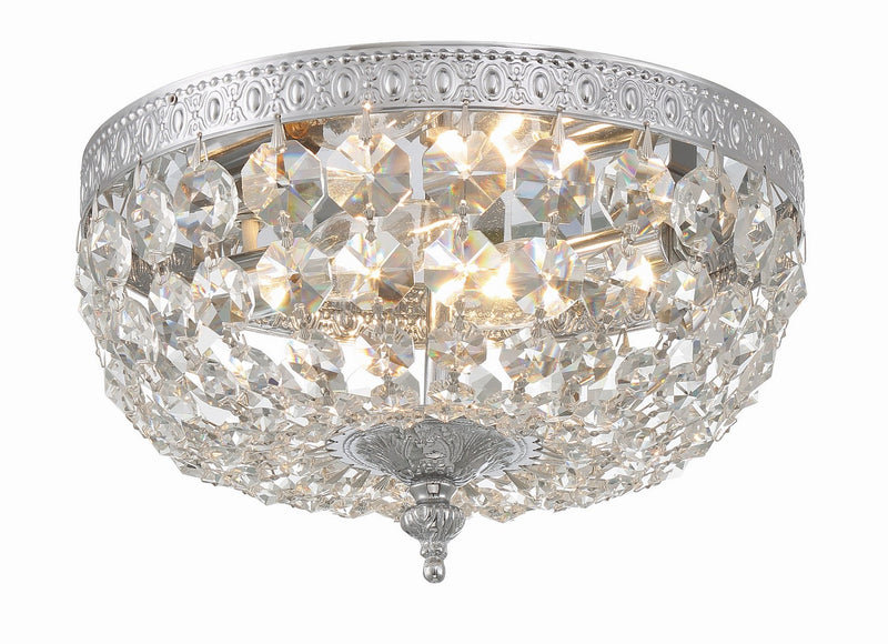Crystorama 710-CH-CL-MWP Ceiling Mount Two Light Flush Mount Polished Chrome Main Image.jpg