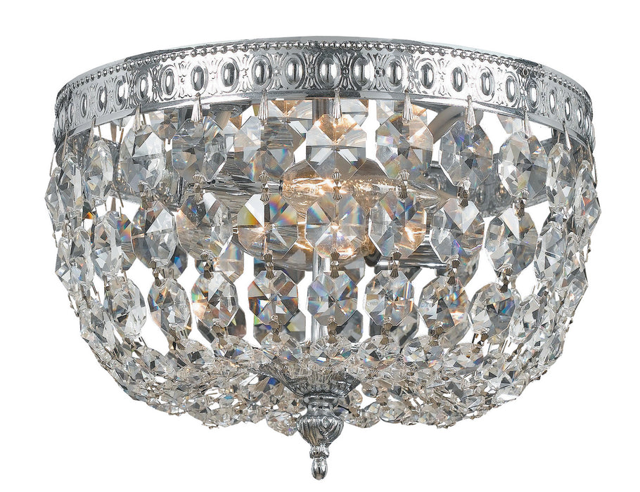 Crystorama 710-CH-CL-S Ceiling Mount Two Light Flush Mount Polished Chrome Alternate Image.jpg