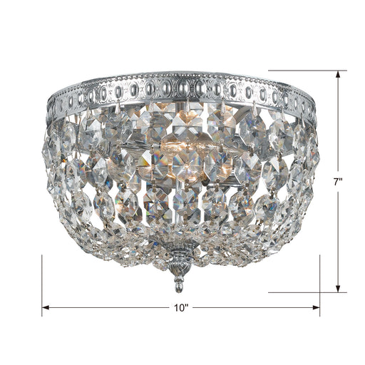 Crystorama 710-CH-CL-SAQ Ceiling Mount Two Light Flush Mount Polished Chrome Alternate Image.jpg