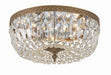 Crystorama 714-OB-CL-SAQ Ceiling Mount Three Light Flush Mount Olde Brass Main Image.jpg