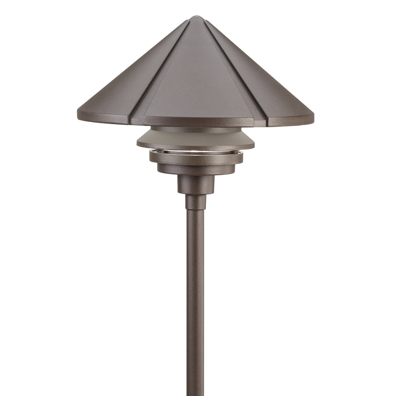 Kichler 15211AZT One Light Path & Spread, Textured Architectural Bronze