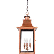 Quoizel CM1912AC Chalmers Three Light Outdoor Hanging Lantern, Aged Copper Alternate Image 3.jpg