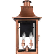 Quoizel CM8410AC Chalmers Two Light Outdoor Wall Lantern, Aged Copper Alternate Image 2.jpg
