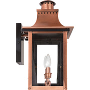 Quoizel CM8410AC Chalmers Two Light Outdoor Wall Lantern, Aged Copper Alternate Image 3.jpg