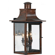 Quoizel CM8412AC Chalmers Three Light Outdoor Wall Lantern, Aged Copper Alternate Image.jpg
