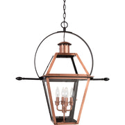 Quoizel RO1914AC Rue De Royal Four Light Outdoor Hanging Lantern, Aged Copper Main Image.jpg