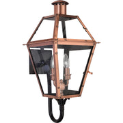 Quoizel RO8311AC Rue De Royal Two Light Outdoor Wall Lantern, Aged Copper Main Image.jpg