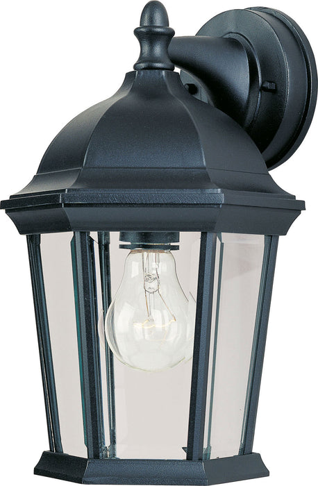 Maxim 1024BK Builder Cast One Light Outdoor Wall Lantern, Black Main Image.jpg