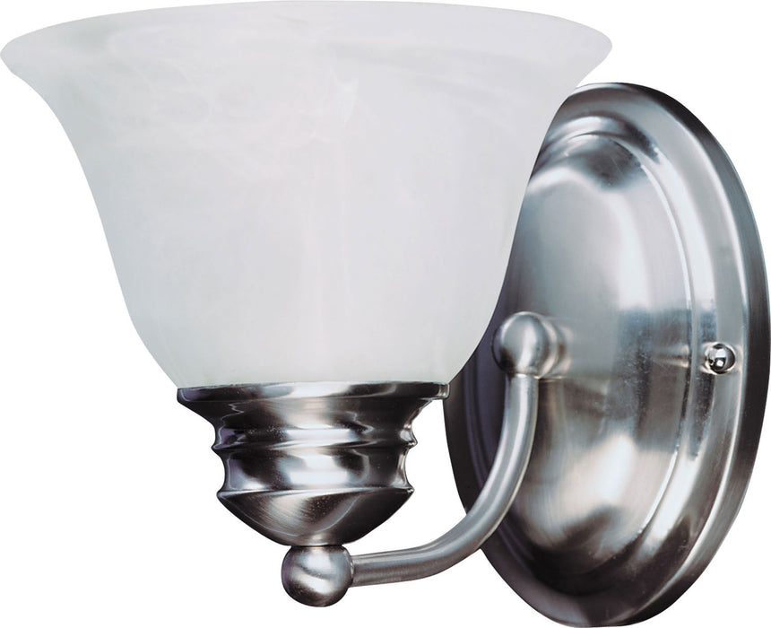 Maxim 2686MRSN Malaga One Light Wall Sconce, Satin Nickel Main Image.jpg