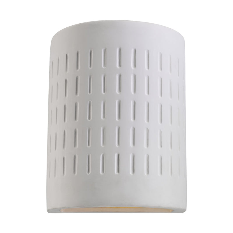 Generation Lighting 83046-714 Paintable Ceramic Sconces One Light Outdoor Wall Lantern, Unfinished Ceramic Main Image.jpg