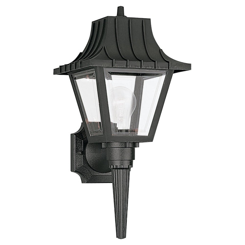 Generation Lighting 8720-32 Polycarbonate Outdoor One Light Outdoor Wall Lantern, Black Main Image.jpg
