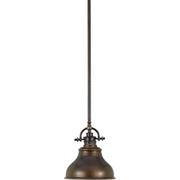 Quoizel ER1508PN Emery One Light Mini Pendant, Palladian Bronze Main Image.jpg