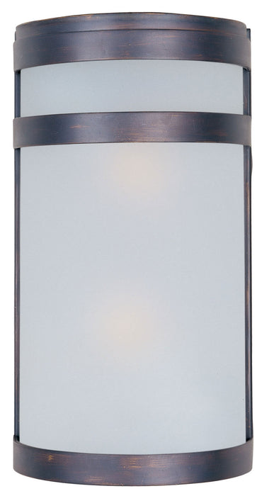 Maxim 5002FTOI Arc Two Light Outdoor Wall Lantern, Oil Rubbed Bronze Main Image.jpg