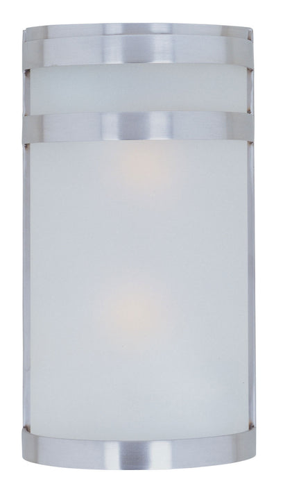 Maxim 5002FTSST Arc Two Light Outdoor Wall Lantern, Stainless Steel Main Image.jpg