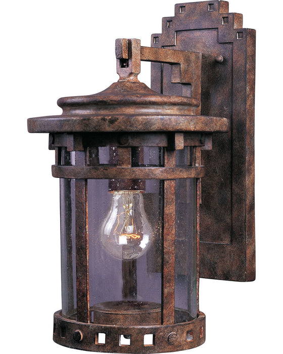 Maxim 40033CDSE Santa Barbara VX One Light Outdoor Wall Lantern, Sienna Main Image.jpg