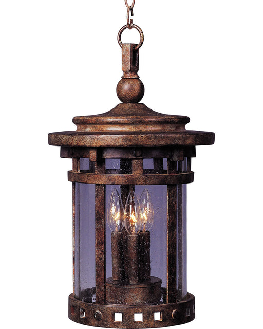 Maxim 40039CDSE Santa Barbara VX Three Light Outdoor Hanging Lantern, Sienna Main Image.jpg