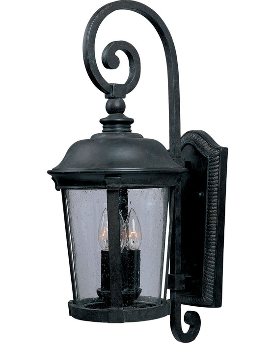 Maxim 40094CDBZ Dover VX Three Light Outdoor Wall Lantern, Bronze Main Image.jpg