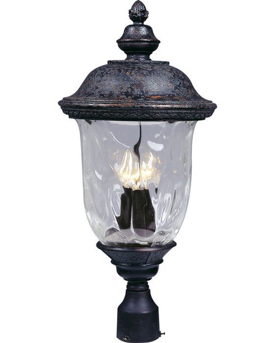 Maxim 40420WGOB Carriage House VX Three Light Outdoor Pole/Post Lantern, Oriental Bronze Main Image.jpg