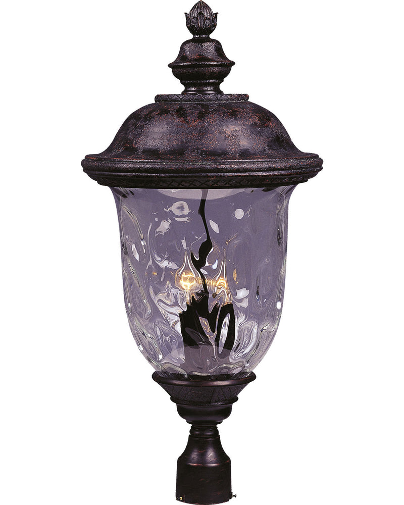 Maxim 40421WGOB Carriage House VX Three Light Outdoor Pole/Post Lantern, Oriental Bronze Main Image.jpg