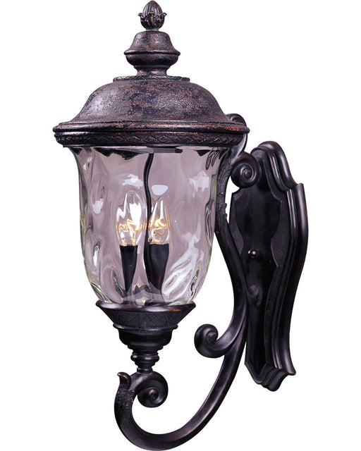 Maxim 40424WGOB Carriage House VX Three Light Outdoor Wall Lantern, Oriental Bronze Main Image.jpg