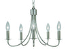 Framburg 1004 PS Maisonette Five Light Chandelier, Polished Silver Main Image.jpg