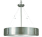 Framburg 5395 SP/PN Oracle Four Light Chandelier, Satin Pewter with Polished Nickel Accents Main Image.jpg