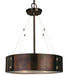 Framburg 5392 RB/EB Oracle Four Light Chandelier, Roman Bronze with Ebony Accents Main Image.jpg